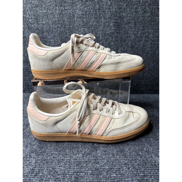 adidas Shoes - Adidas Samba OG Wonder White Pink Gum Sole Sneakers IE0822 Womens Low Top